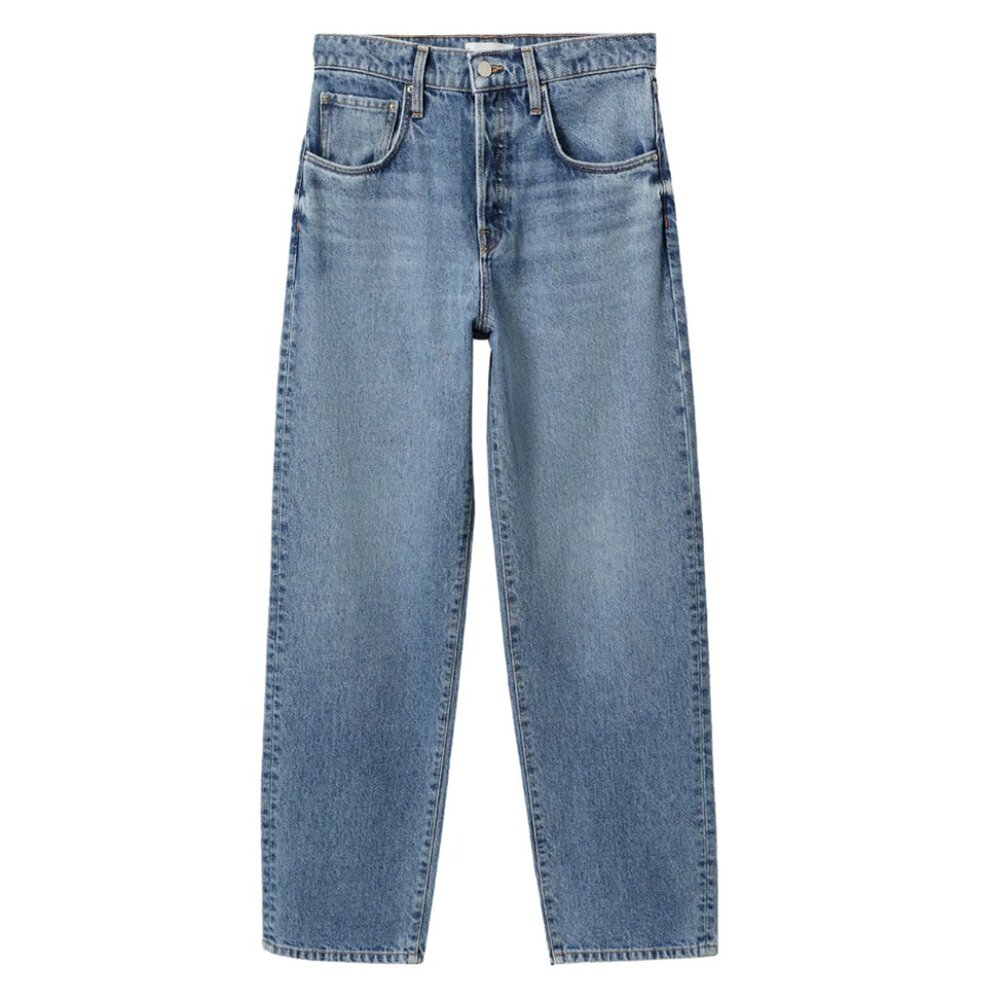 MNG Denim Bambi Loose Fit Straight Leg Relaxed Wide High Rise Waisted Jeans Pant